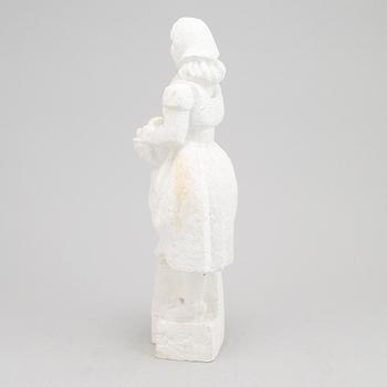 A plaster sculpture by Bror Hjorth, signed Bror Hjort.