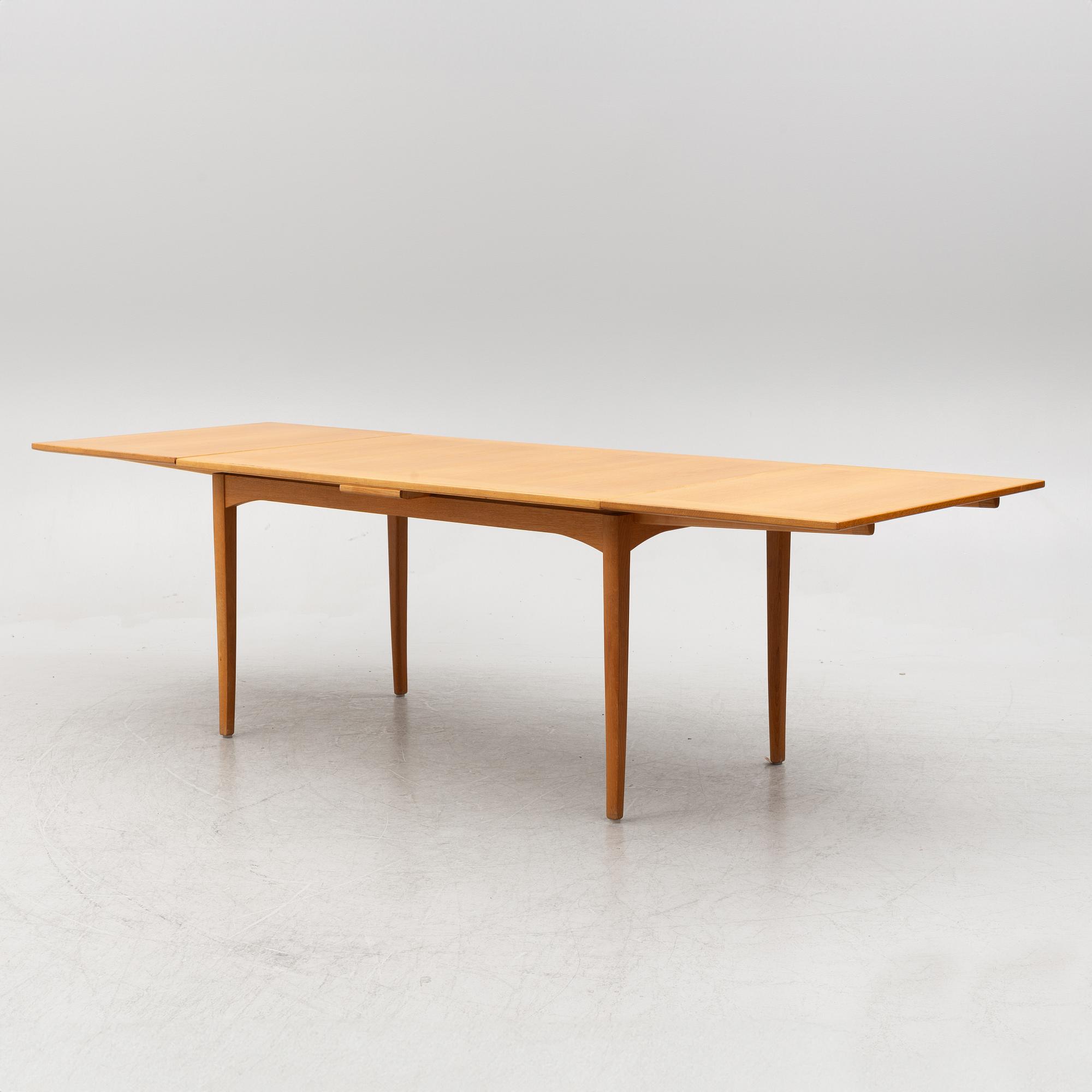 Carl Malmsten, dining table, "Calmare key", Åfors furniture factory.