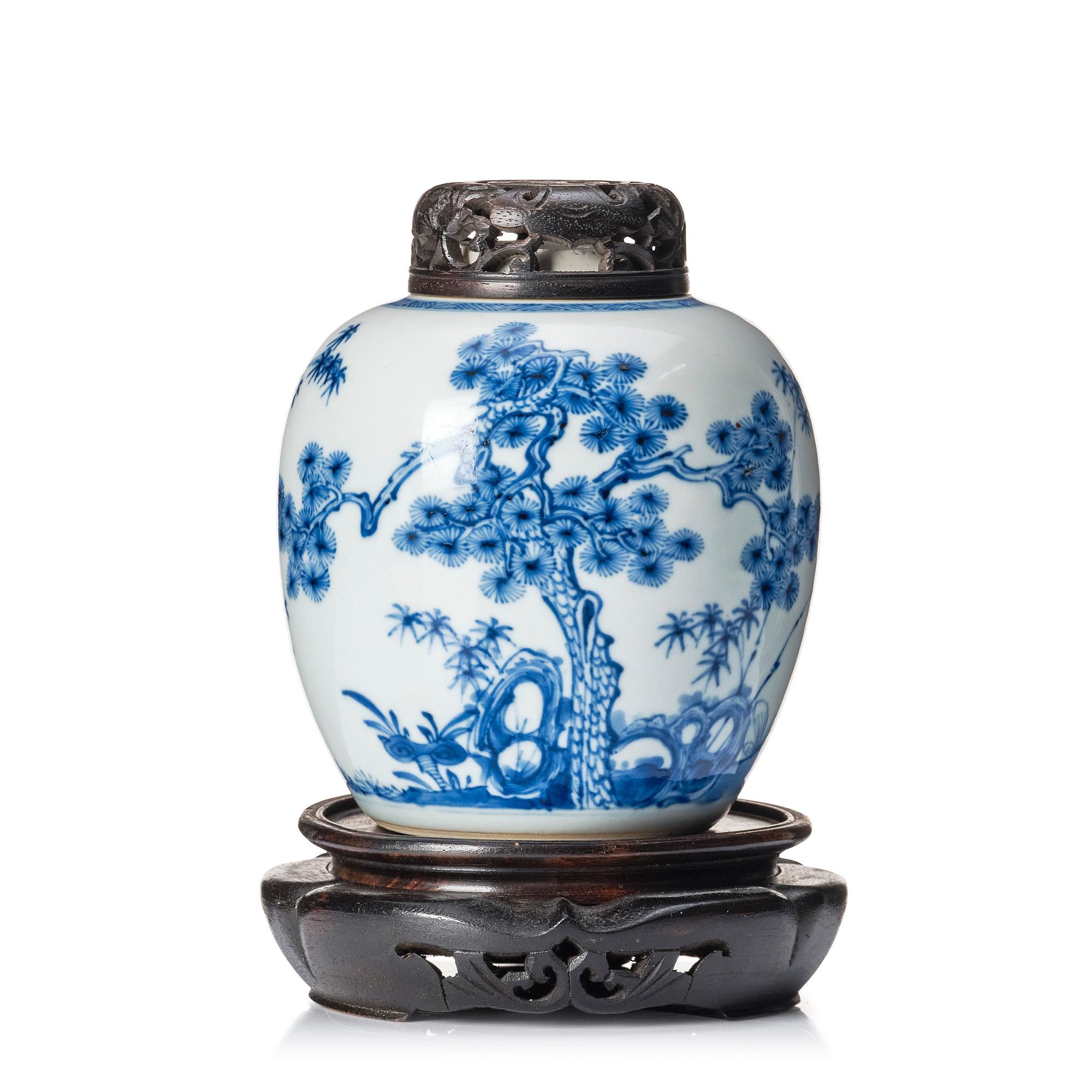 Kruka, porslin, 1700-tal.