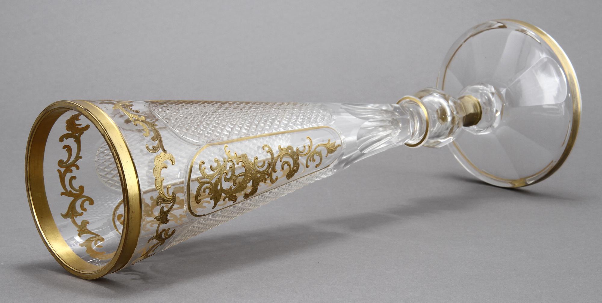 POKAL, glas, troligen Böhmisk, 1800/1900-tal.