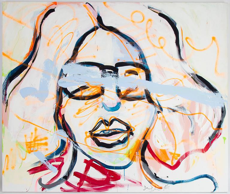 Daniel Jouseff, acrylic on canvas, signed.