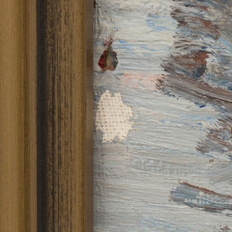 HUGO ÖFVERSTRÖM, olja på duk signerad.