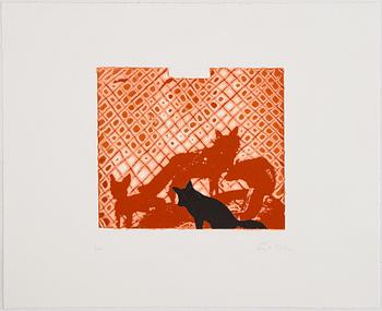 Ernst Billgren, "The end of all animals", portfolio bestående av 12 etsningar, signerad och numrerad 3/40.