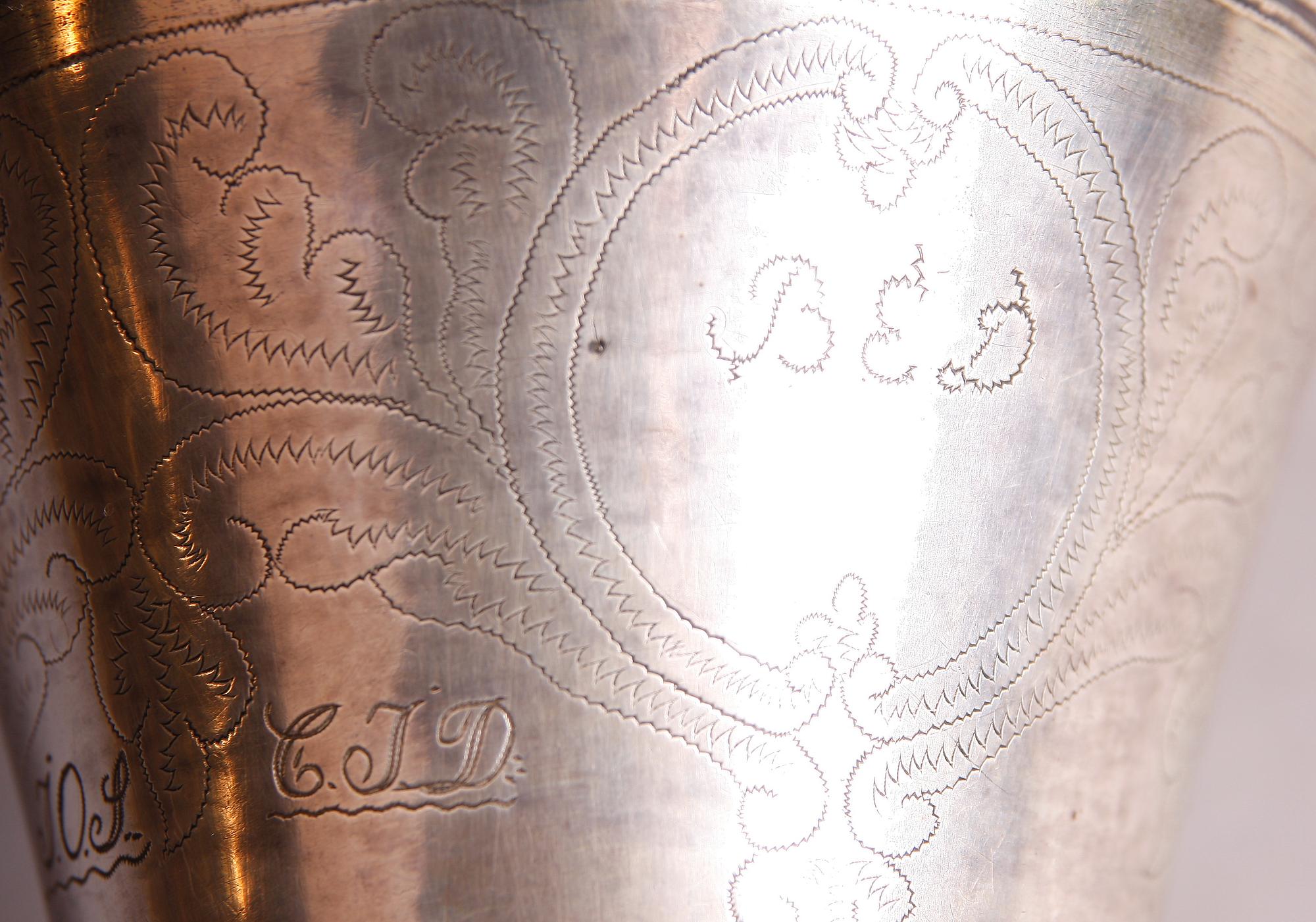 BÄGARE, silver. C.F.Seseman, Arboga 1795. Ca 330 g.