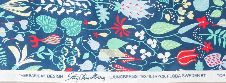 TYG, bomullstwill, "Herbarium" Stig Lindberg. Ljungberg Factory.