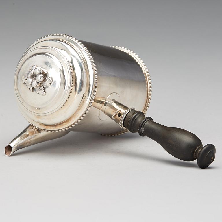 Arvid Floberg, moccakanna, silver, Stockholm 1792. Gustaviansk.