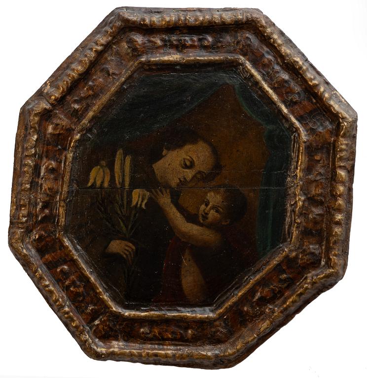 Italiensk skola, 1700-tal, St Josef med Jesusbarnet.