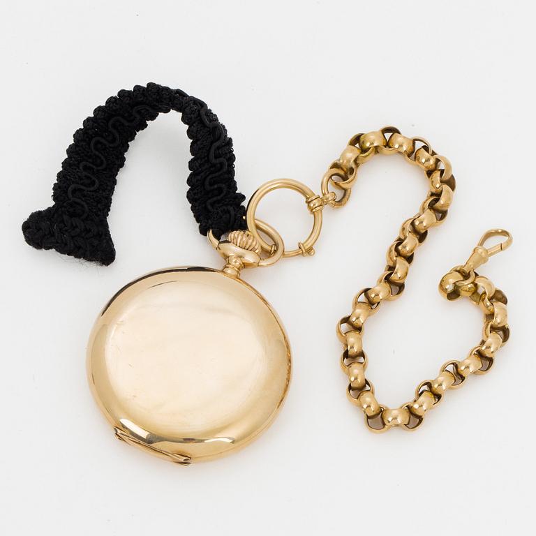 LONGINES, pocket watch, hunter, 50 mm.