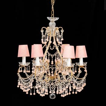 A Venitian style chandelier, mid 20th Century.