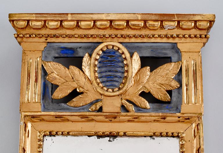 SPEGEL, gustaviansk, hallstämplad troligen Olof Wetterberg, Jönköping/Kalmar, 1700/1800-tal.