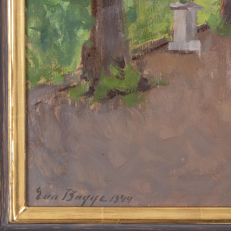 Eva Bagge, oil on papaer-panel, signed and dated 1944.