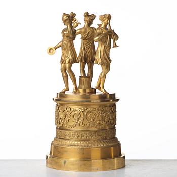 A French Empire centre piece, part of, early 19th century.