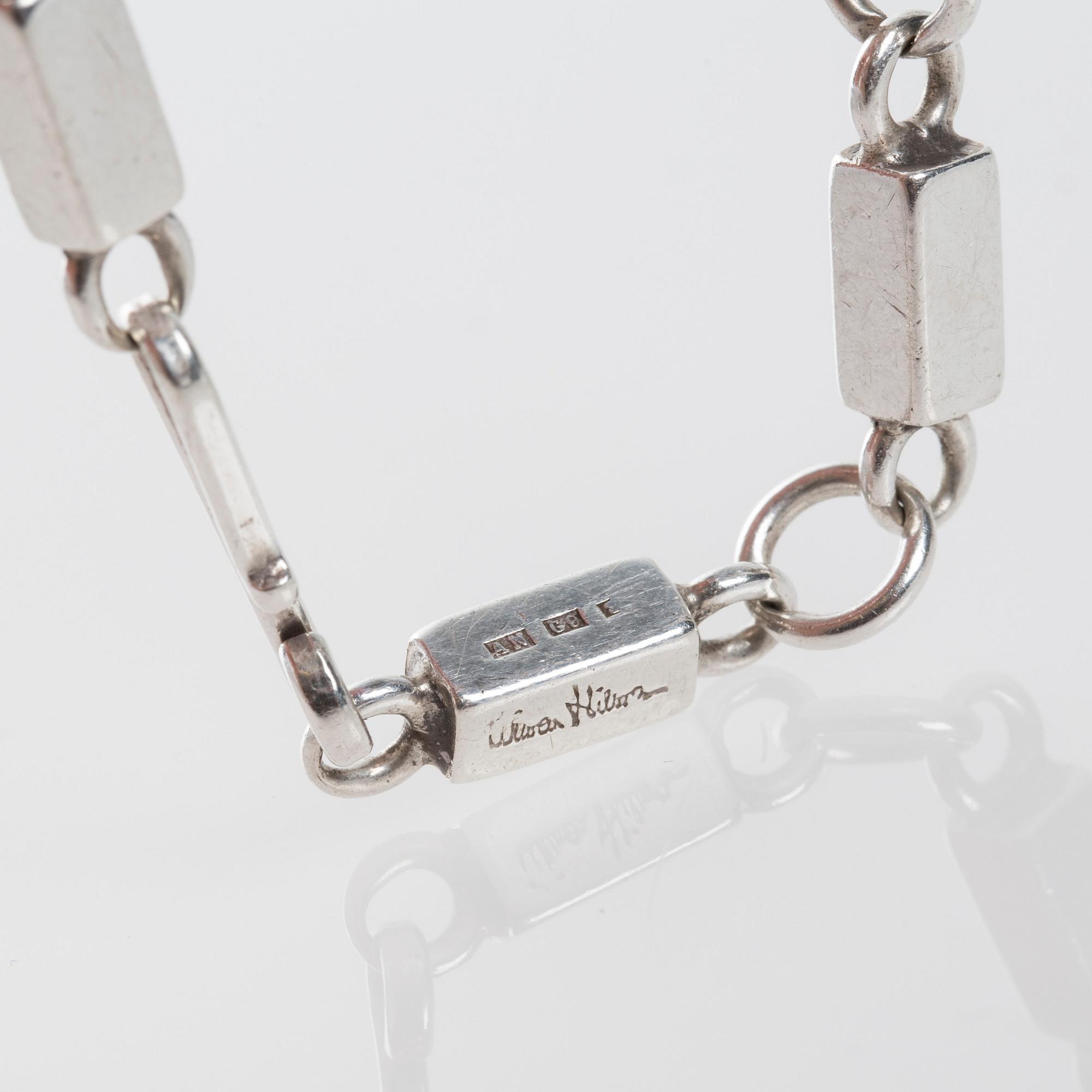 ARMBAND, Wiwen Nilsson, Lund 1957. Sterlingsilver,