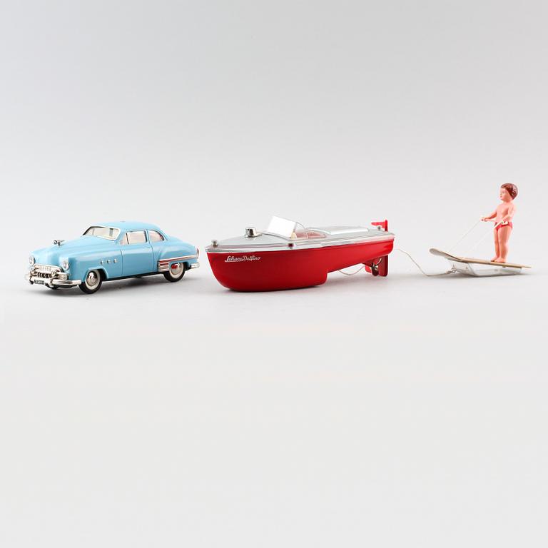 LEKSAKER, 3 st, Schuco, 1900-talets mitt.