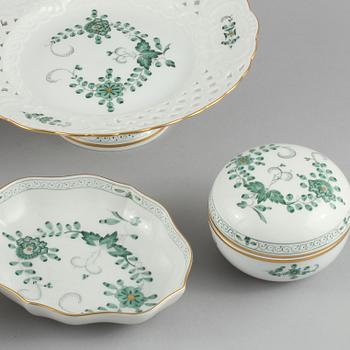 SERVISDELAR, 15 st, porslin, Meissen, 1900-talets andra hälft.