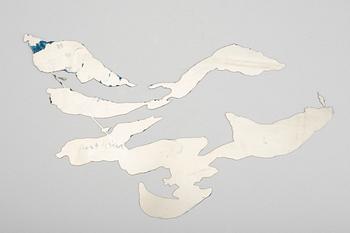 CURT ASKER, wall sculpture, signed.