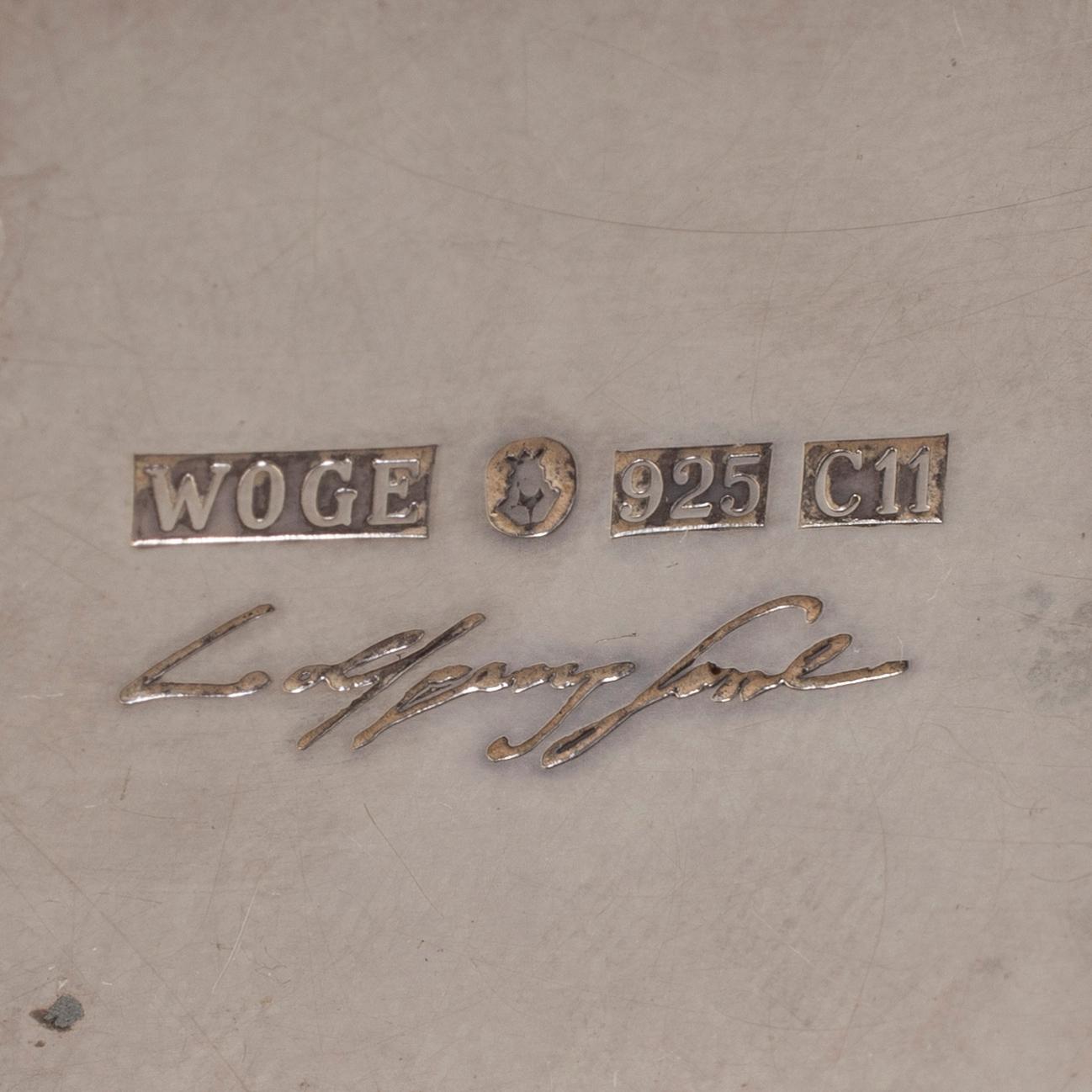 WOLFGANG GESSL, salt- och pepparkar samt vas/objekt, silver, Stockholm, 2000.