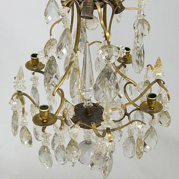 A Rococo style chandelier, first half of the 20th century.