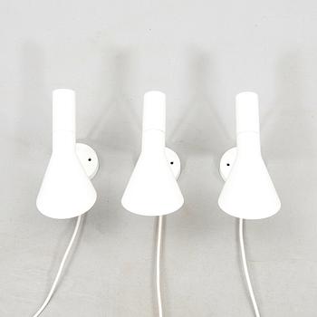 Arne Jacobsen, vägglampor 3 st AJ för Louis Poulsen Danmark 2000-tal.