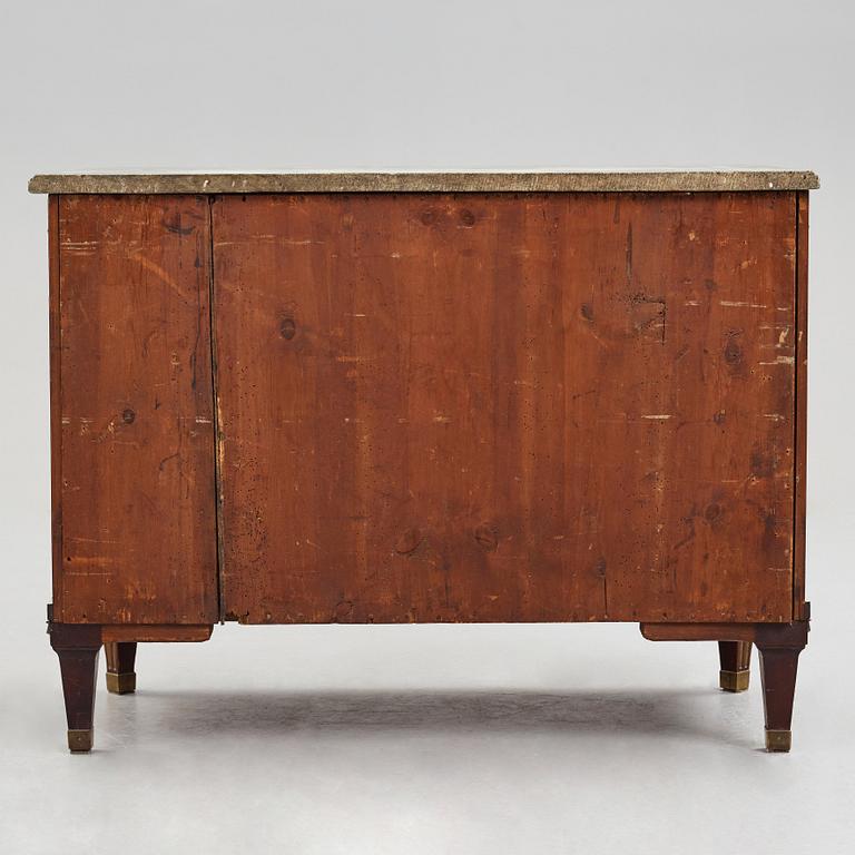 A Late Gustavian commod by JW Metzmacher.