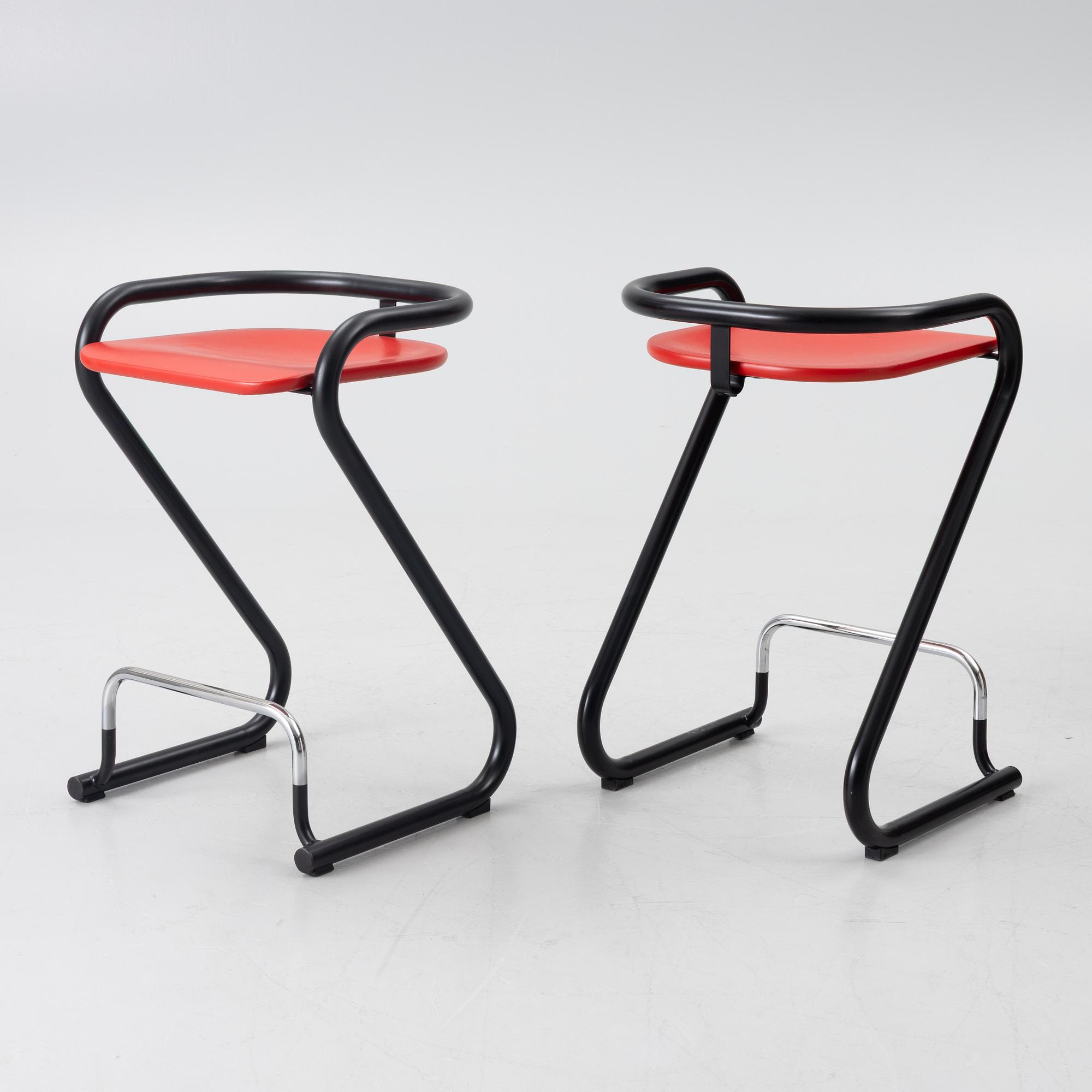 Börge Lindau & Bo Lindekrantz, barstolar, 4 st, "S70-3", Lammhults Möbel AB, 1990.