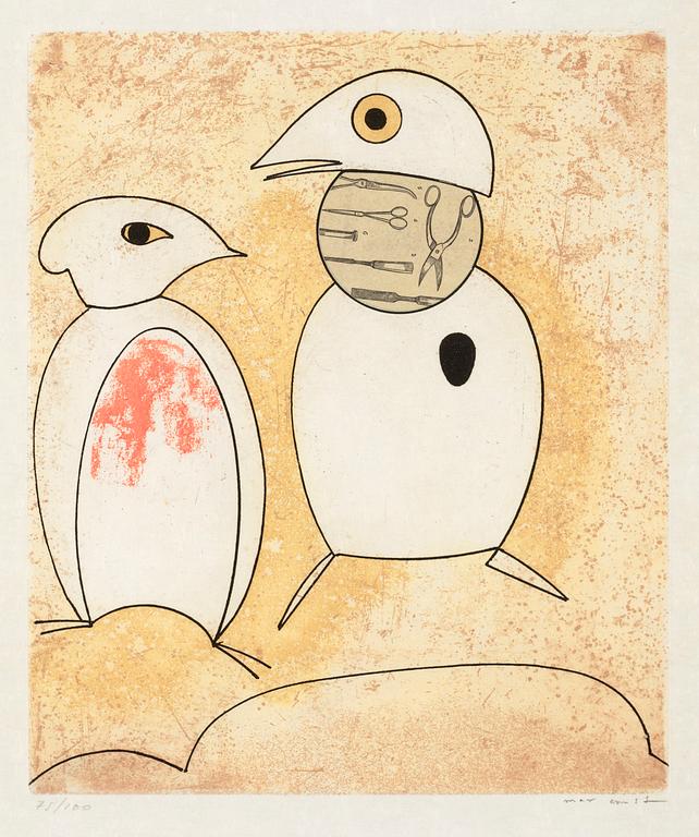 Max Ernst, Utan titel, ur: "Oiseaux en peril".