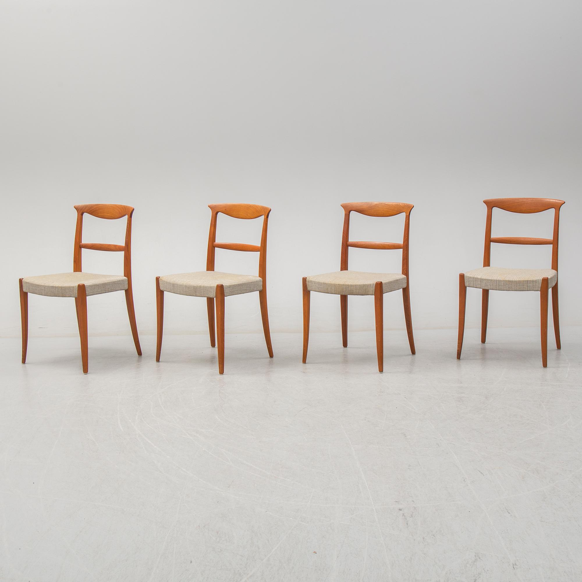 CARL-EWERT EKSTRÖM, 4 chairs, "Lärkan", Albin Johansson & Söner AB, 1960s.