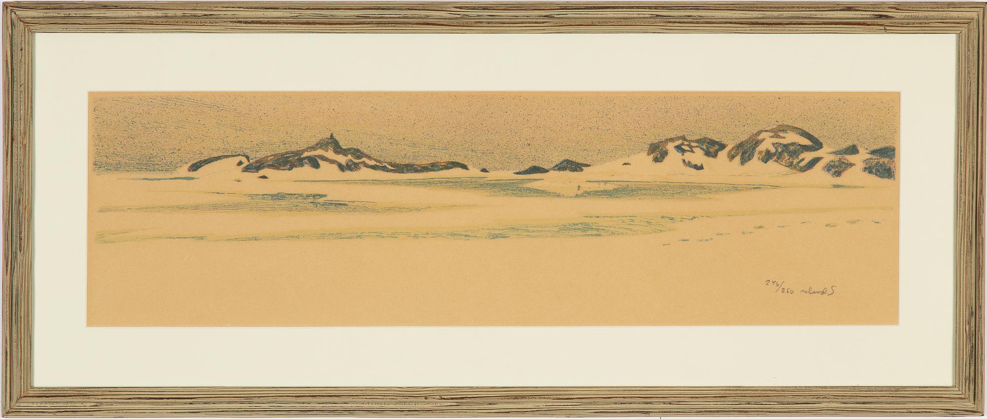 3 lithographs in colors, signed and one numbered.