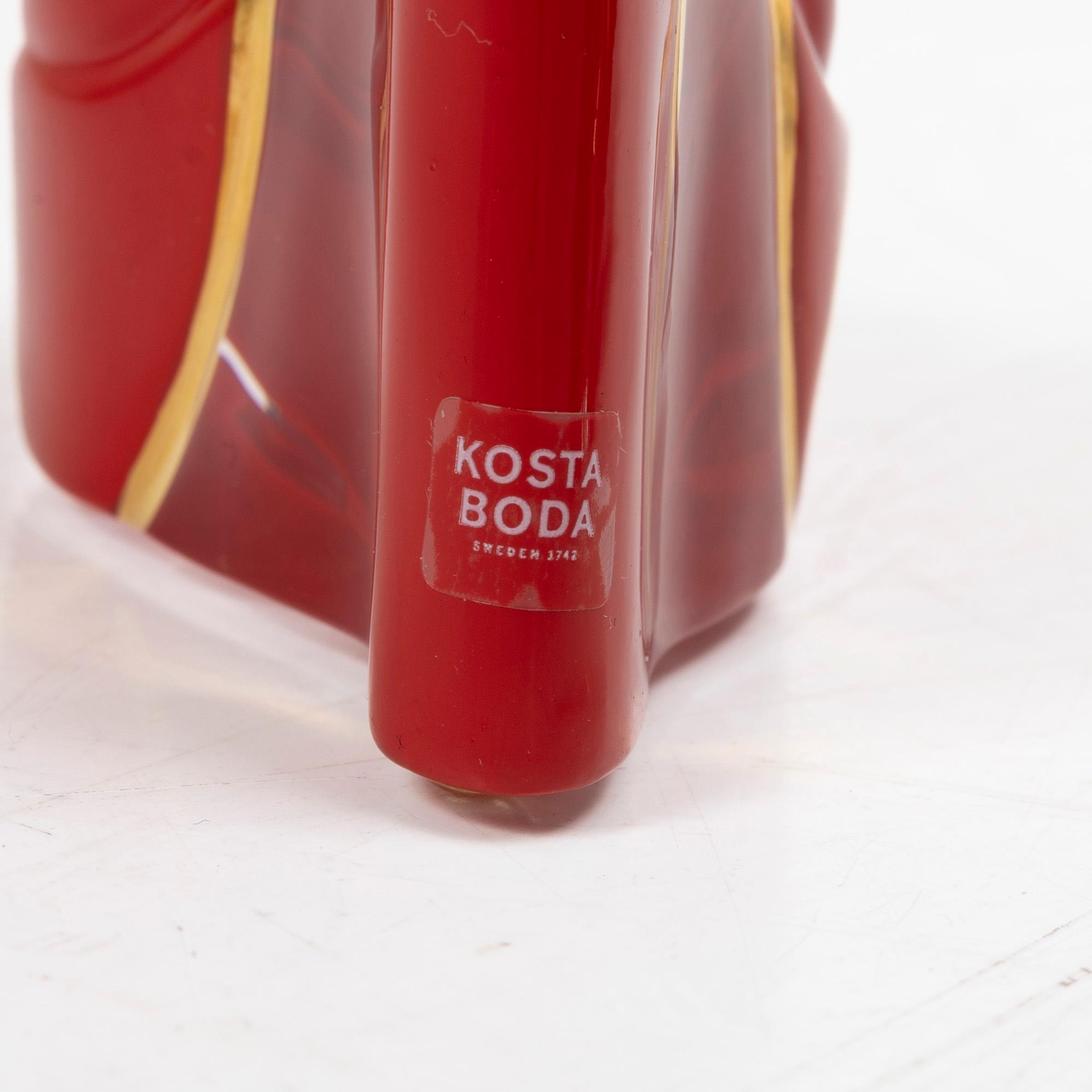 Åsa Jungnelius, glasskulpturer, 3 st, ”Make up”, Kosta Boda.