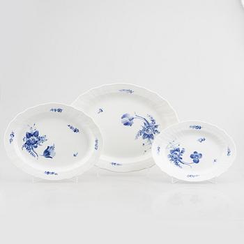 Royal Copenhagen, a 65-piece porcelain service, "Blue Flower", Denmark.