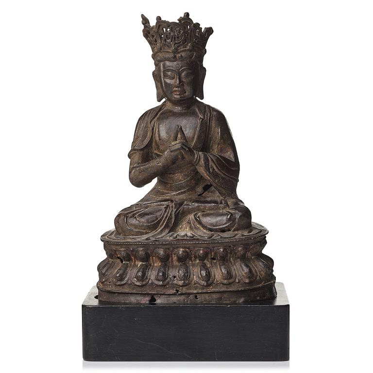 VAIROCANA BUDDHA, brons. Sen Mingdyanasti (1368-1644).