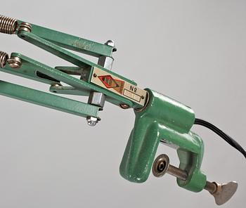 INDUSTRILAMPA, "Luxo 1001", Jacob Jacobsen, omkring 1900-talets mitt.