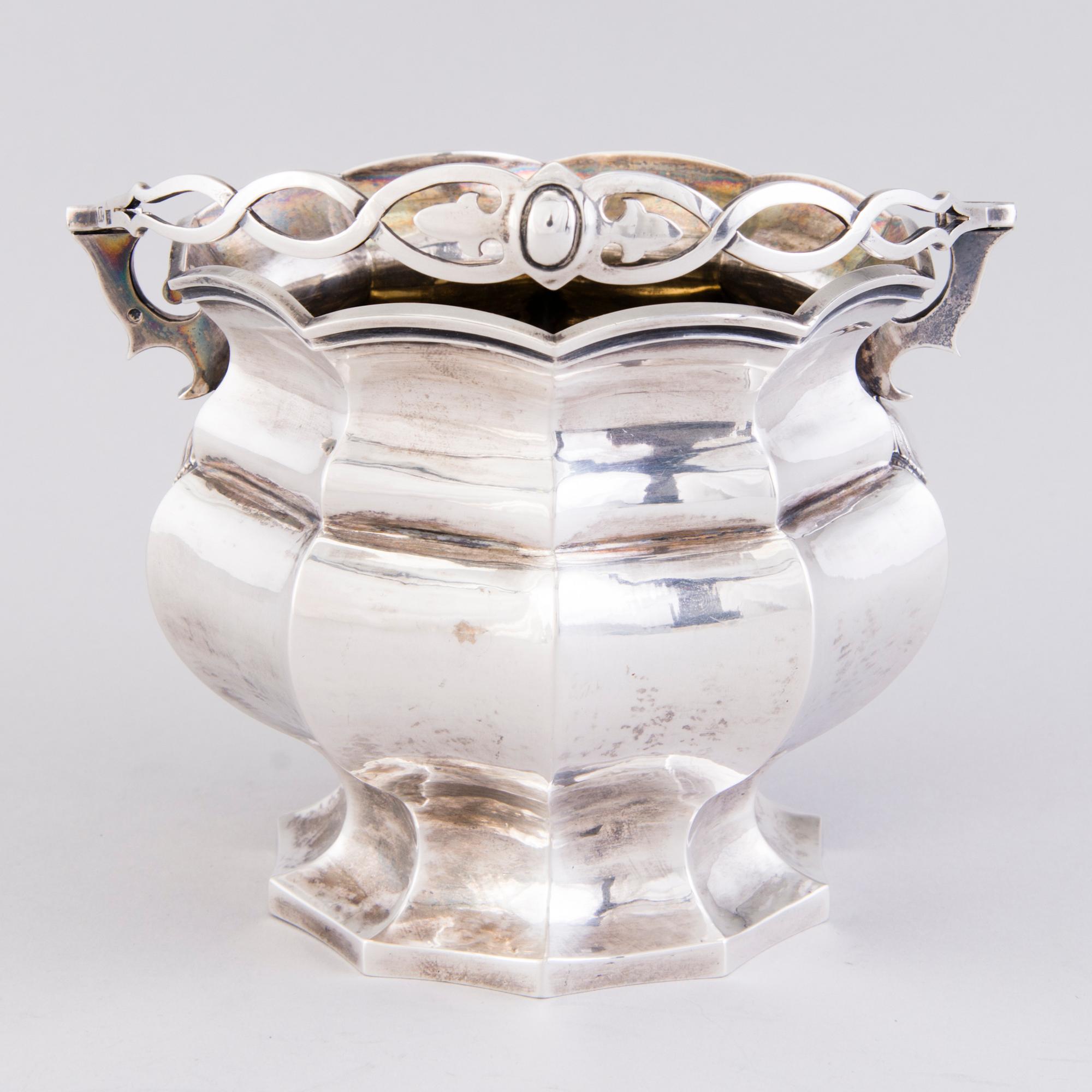 SOCKERSKÅL, silver, Nichols & Plinke, Sankt Petersburg 1860, Ryssland.