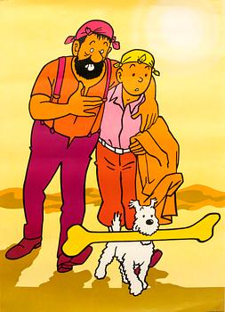 Poster 4 st "Tintin".