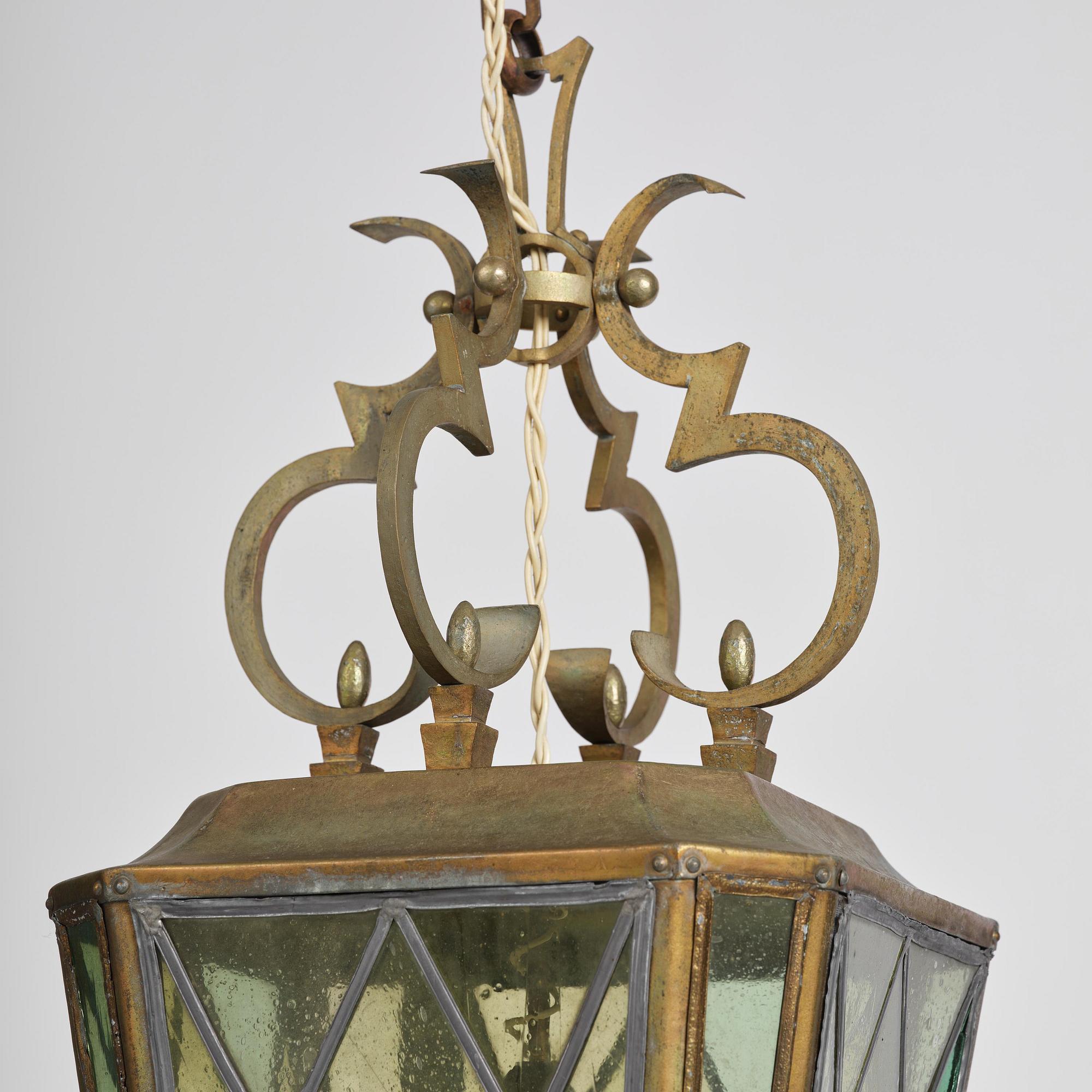 Petrus Forssberg, taklampa, egen ateljé, Stockholm, 1920-tal.