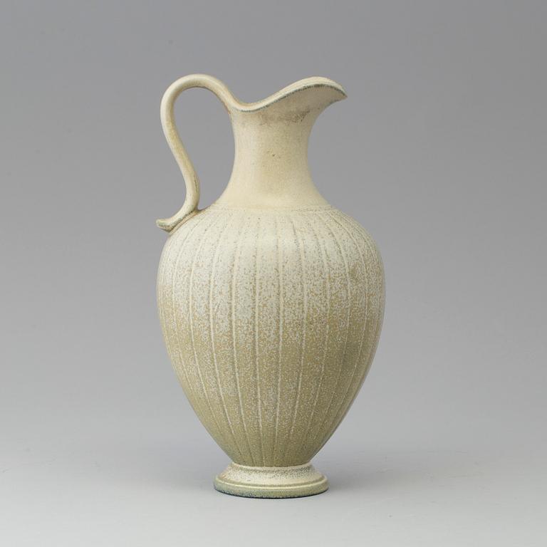 A 1960s stoneware jug by Gunnar Nylund, Rörstrand.