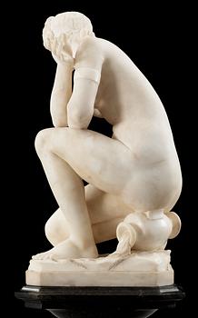 OKÄND KONSTNÄR, skulptur, alabaster, 1800/1900-tal.