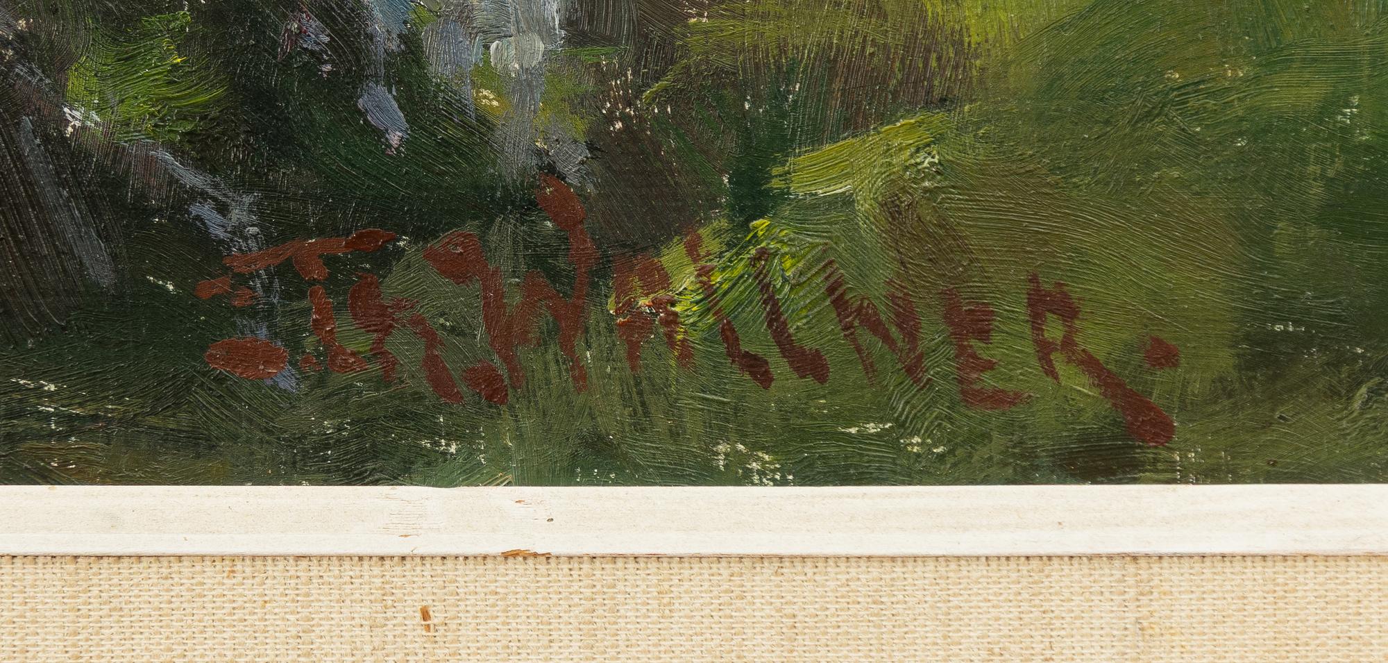 Thure Wallner, Bird at the edge of a forest.