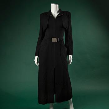 A coat by THERRY MUGLER.