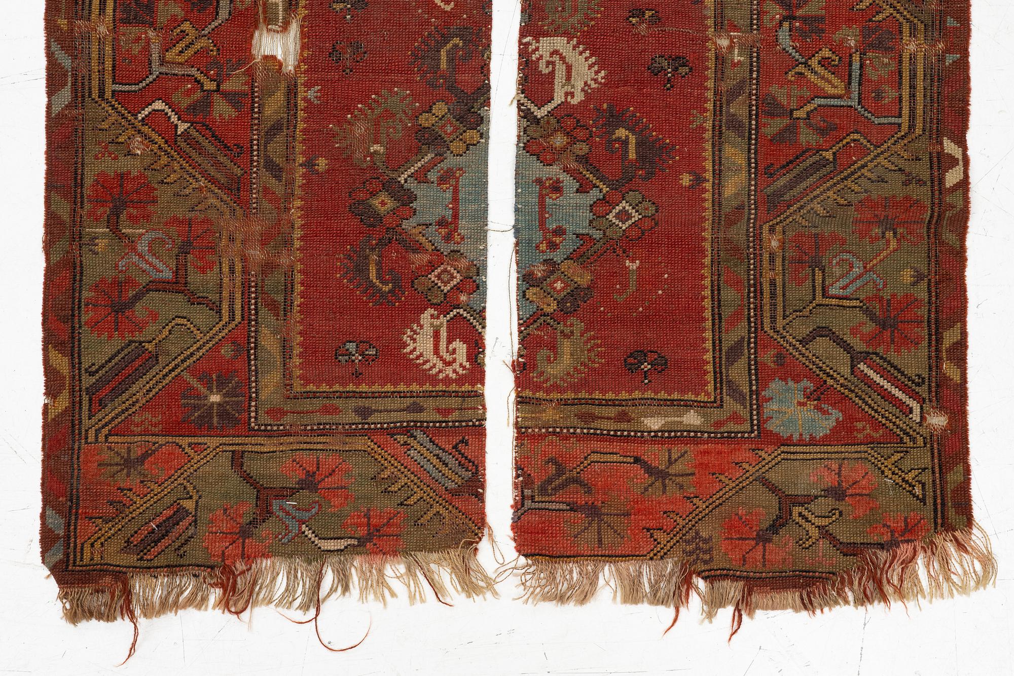 A fragment in two parts, antique Milas, Muğla Western Anatolia, c. 140 x 85 cm.