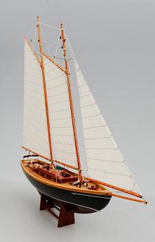 MODELLBÅT, segelfartyg, "French Ship", 1900-talets slut.