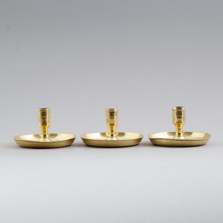 LJUSSTAKAR, 3 st snarlika, 1700/1800-tal.