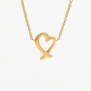 Tiffany & Co, Paloma Picasso, kaulakoru, "Loving Heart", 18K kultaa.