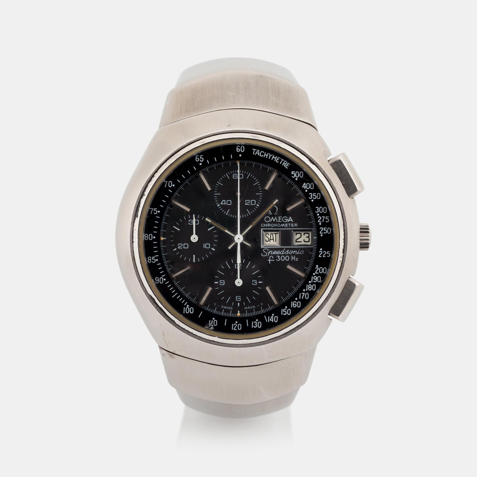 Omega, Speedsonic (f300Hz), kronograf, "Lobster".