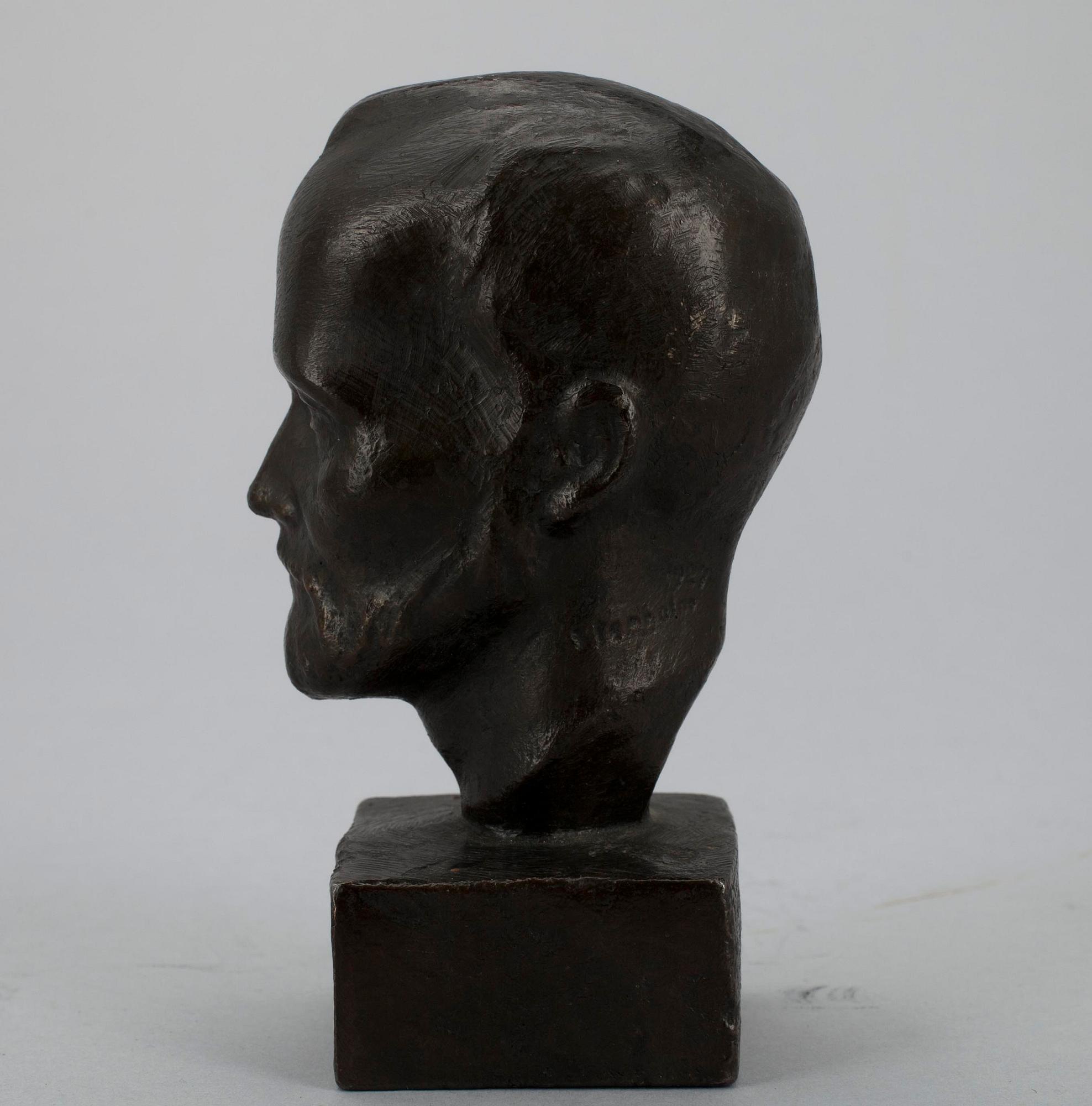 GUSTAF NYHOLM, skulptur, brons, sign. och dat. 1927.