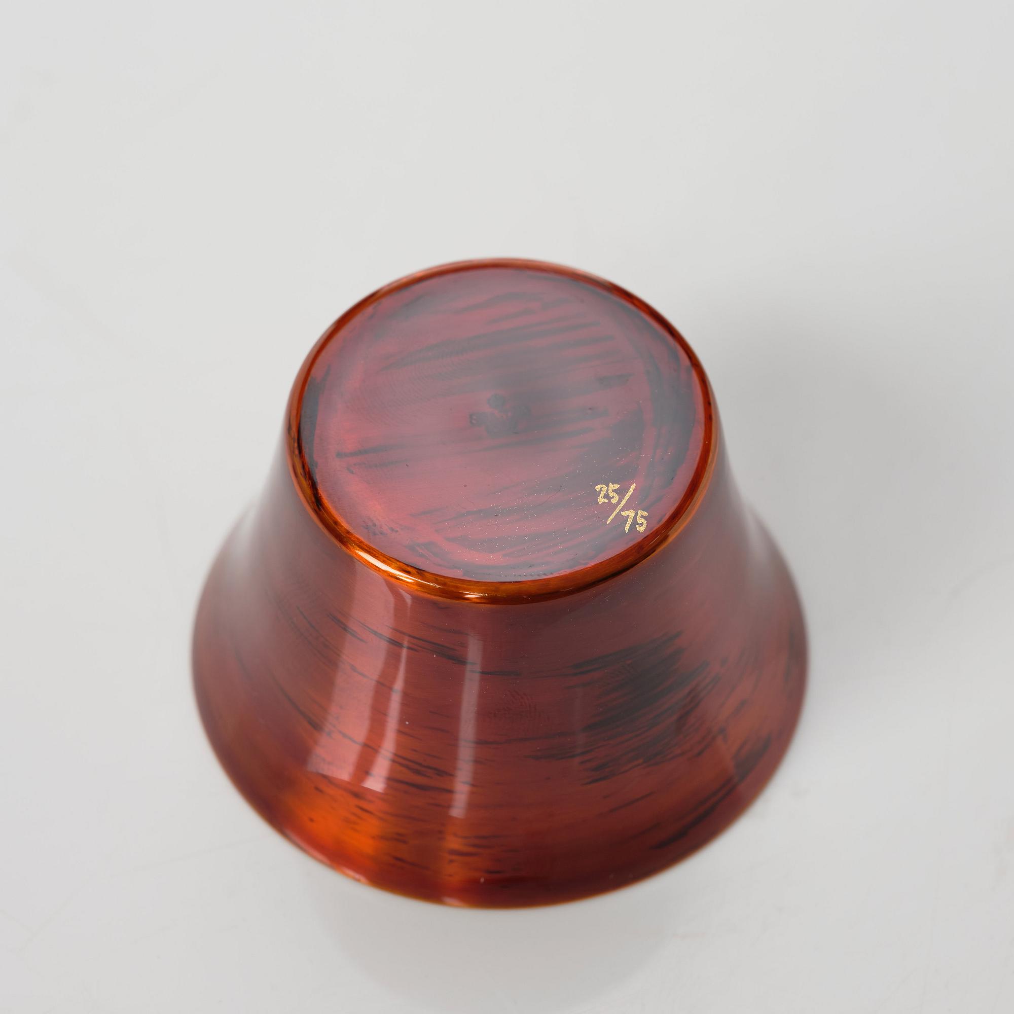 Claesson Koivisto Rune, "Kin Urushi", fem ljushållare, Sfera / Skultuna för Tohoku Support Limited Edition, Japan, 2011.