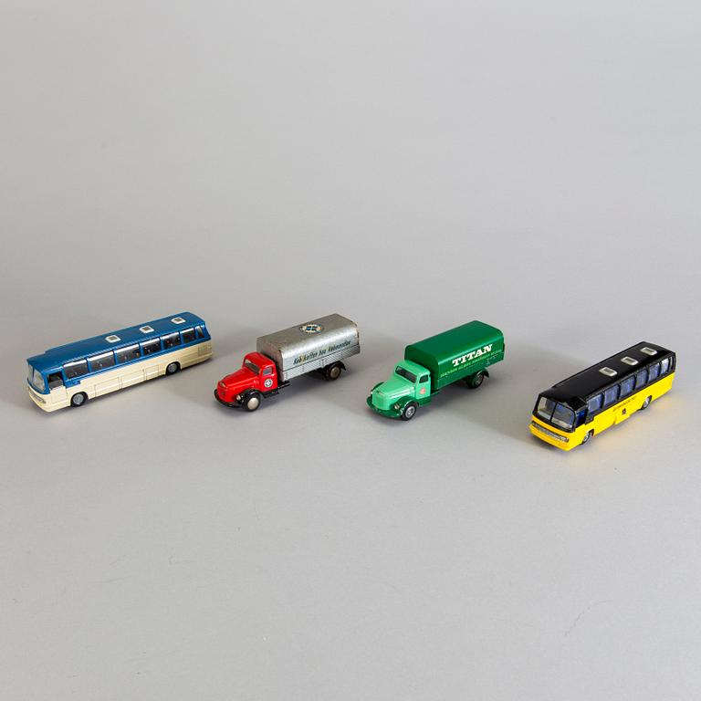 A lot of 4 Tekno vehicles, Denmark and Holland, 1960/70s.