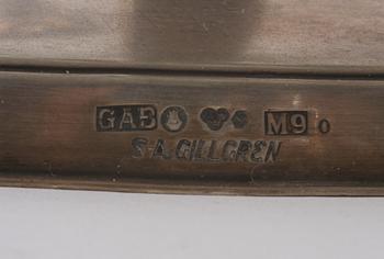 LJUSSTAKAR, ett par, silver, S-A Gillgren,
G.A.B 1962.