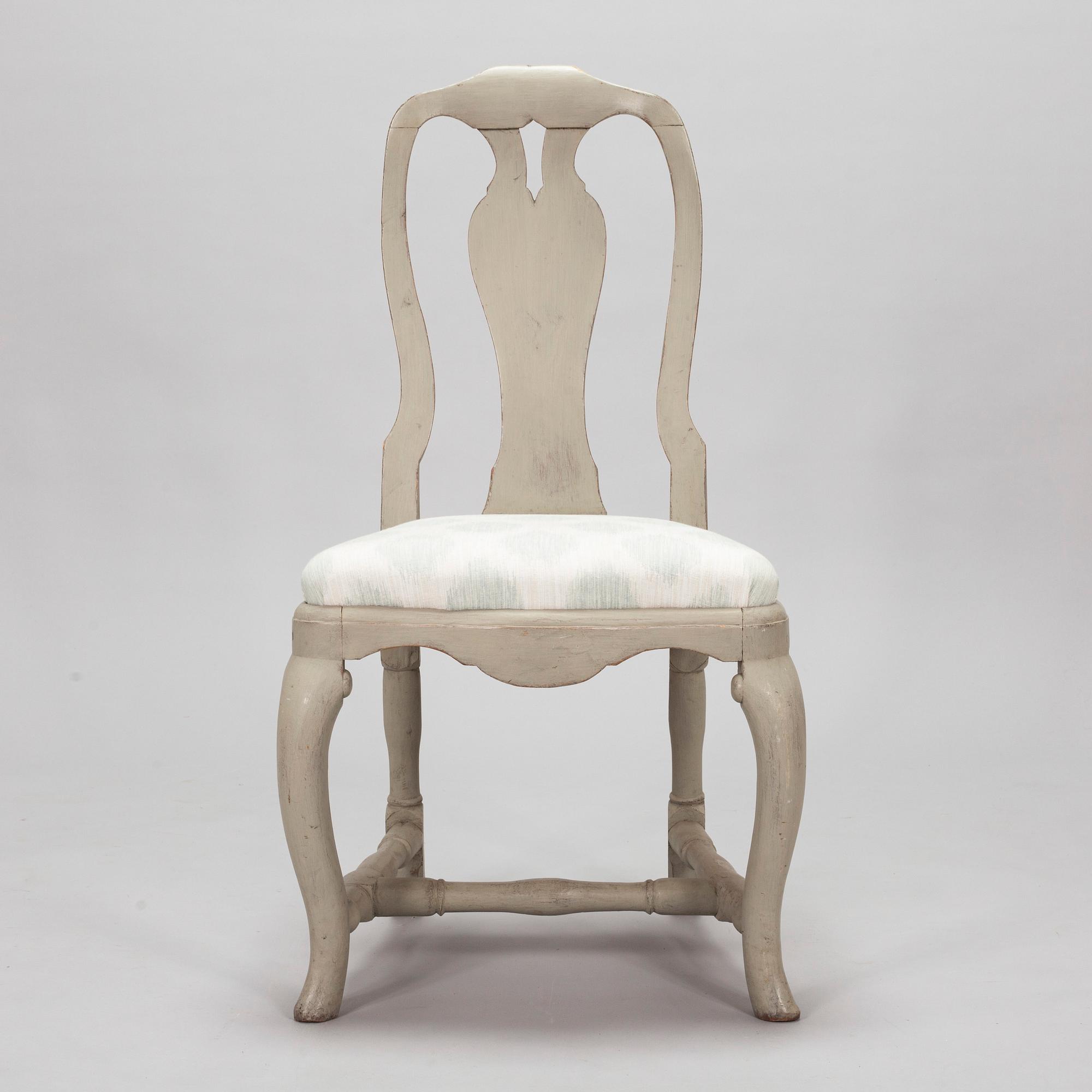 An 18th century rococo chair.