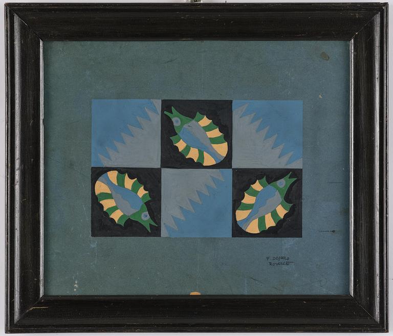 Fortunato Depero, "Composizione di tre pesci".